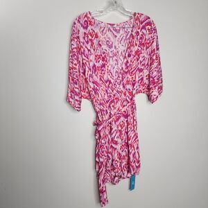 Cup She Pink Patterned Women's Romper